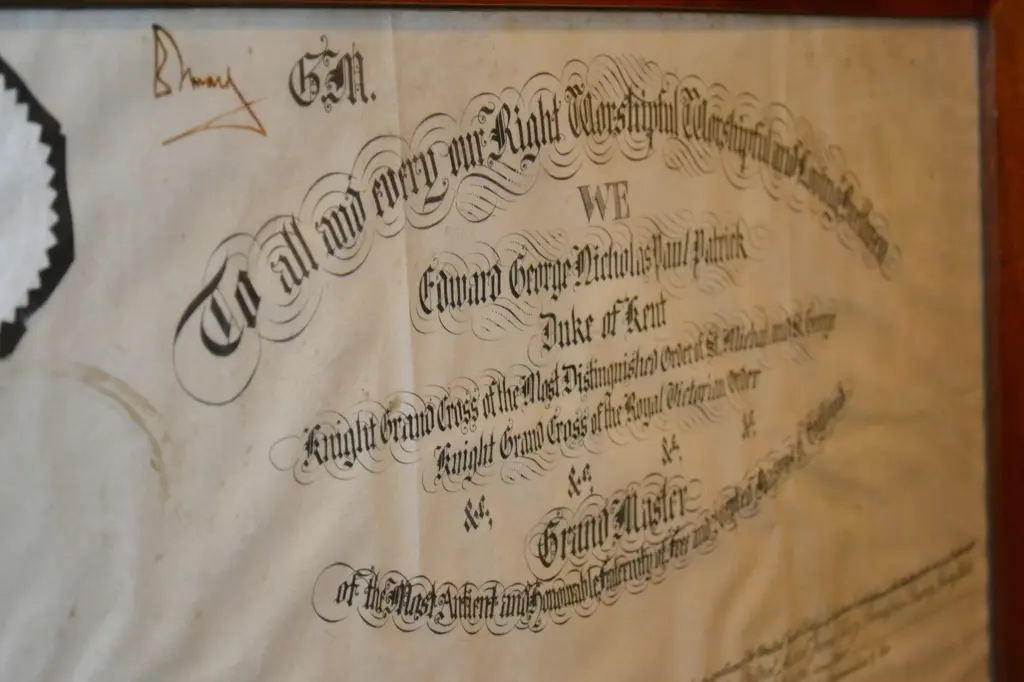 The Lodge of Round Table 8424 was issues its warrant by the United Grand Lodge of England in 1972